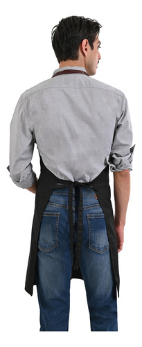 Mandil Unisex Con Vinil Para Chef: Resistente Negro