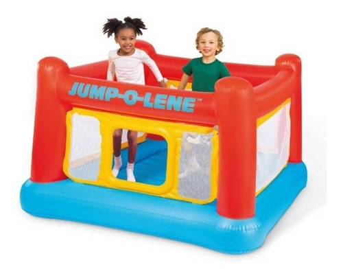 Casa de juegos infantil Pulla Pula Jump O' Lene inflable para niños de colores