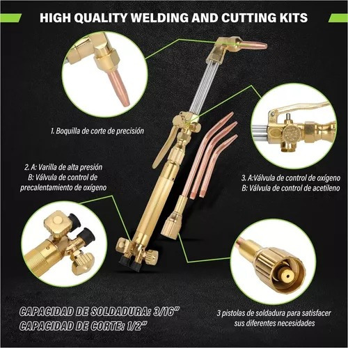 Equipo De Oxicorte Acetileno Para Soldadura Con Soplete