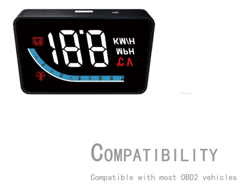 Imagen 4 de 6 de L1 Hud Por Hora Temperatura Del Agua Obd Vehículo Pantalla N