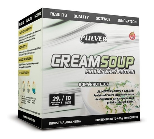 Cream Soup 10 Sobres Pulver Sopa Proteica Sin Tacc