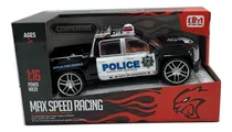 Comprar Camioneta Policía A Fricción Grande Auto Vehículo De Juguete Color Colores