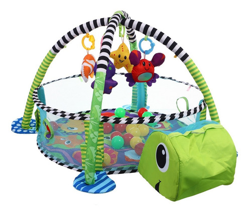 Tapete Piscina De Bolinhas Infantil Tartaruga