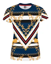 Comprar Playera Dama Full Print Fancy Print Leones Ornamento Dorado
