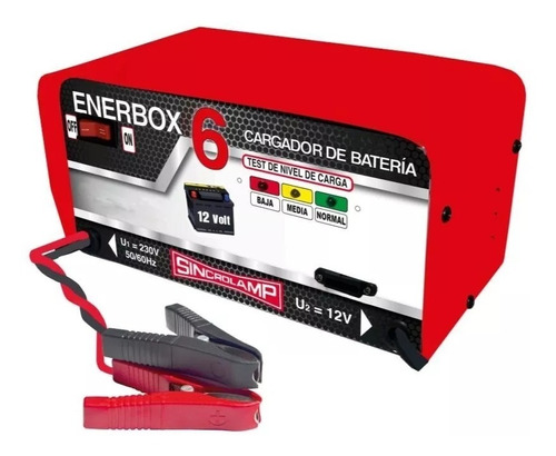 Cargador De Baterias Sincrolamp Enerbox 6 - 4 Amp/hora