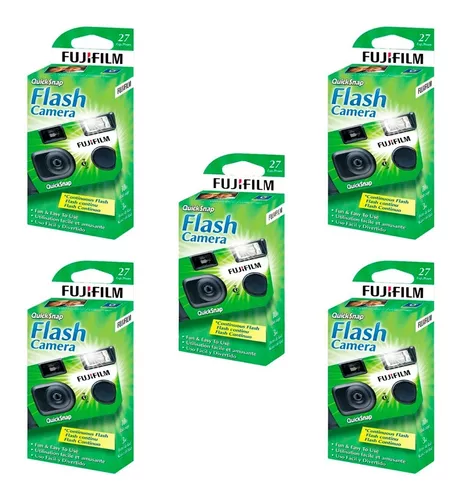 Cámara desechable Fujifilm QuickSnap Marine celeste/verde