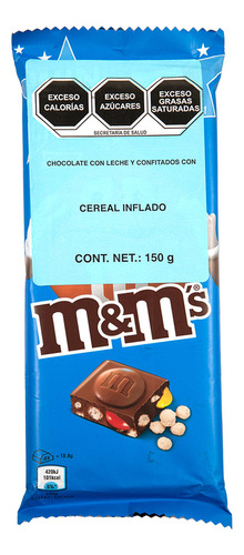 Barra De Chocolate M&m's Crispy 150grs