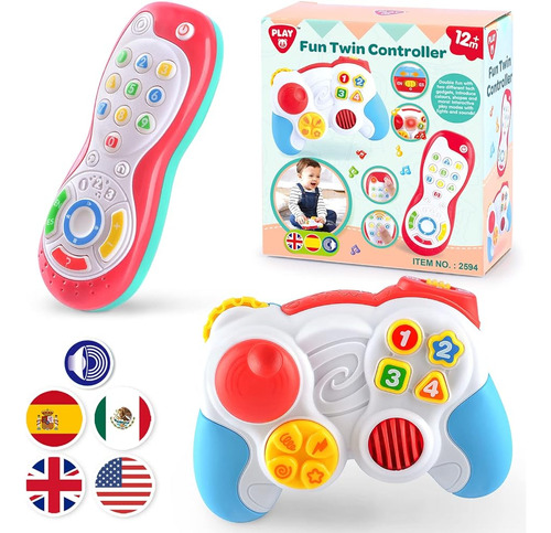 Baby Controller Toy - Bilingüe Español E Inglés Aprendiendo 