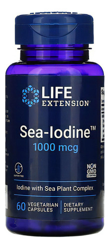 Life Extension, Sea-iodine, Complejo De Yodo Con Plantas Mar Sabor Neutro