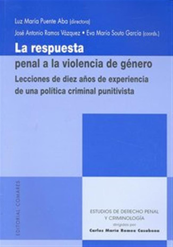 Respuesta Penal Violencia De Genero - Puente Aba,luz Maria/r