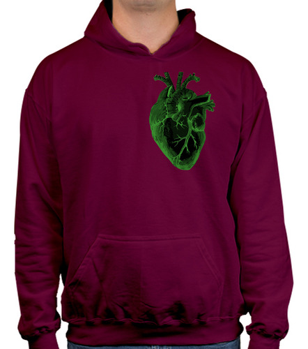 Sudadera Con Diseño De Corazón  Verde Heart To Heart