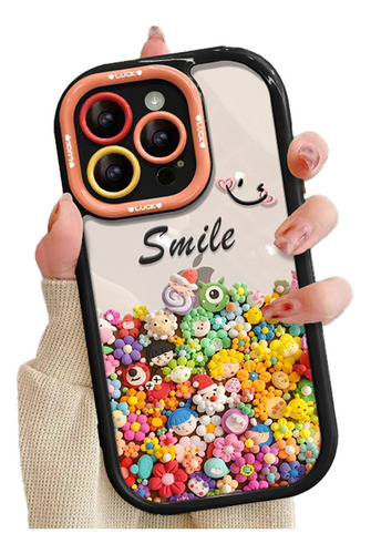 Funda Con Figuras 3d P/iPhone X/8/7 Protección De Cámara
