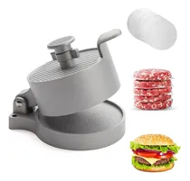 Comprar Prensa Carne para Hamburguesas Molde para Hamburguesa Grosor Ajustable con 100 Hojas de Papel de Aceite, Máquina de Aplanador de Carne de 11.5cm de diámetro Antiadherentepara Carne de Patty Molde