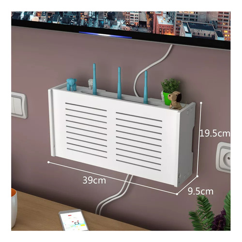 Caixa De Armazenamento Do Roteador Wifi Prateleira De Painel