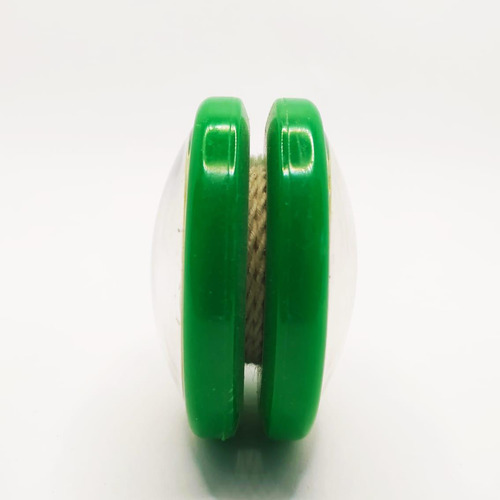 Ioiô Profissional Yoyobrasil+ Pião De Madeira+3 Cordas Verde