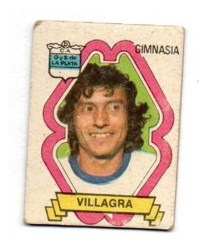Figurita Gimnasia Futbol Golazo 1973 Villagra