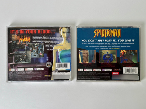 Juegos Playstation 1 Resident Evil 3 Y Spiderman (Usado)
