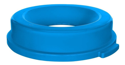 Tapa Embudo Para Bote De Basura Toff 120l Color Azul