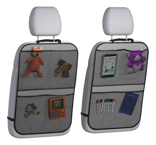 Lebogner Back Seat Cover For Kids + 4 Pocket Storage Organi1