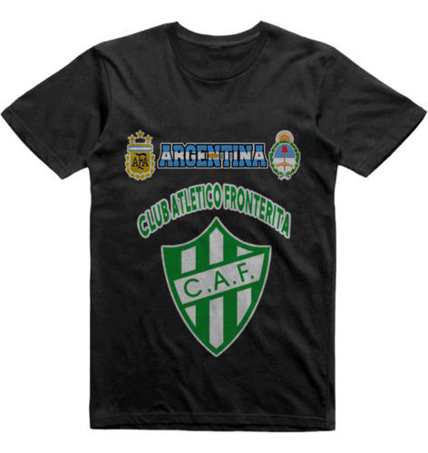 Remera Infantil Negra Club Atletico Fronterita Tucuman