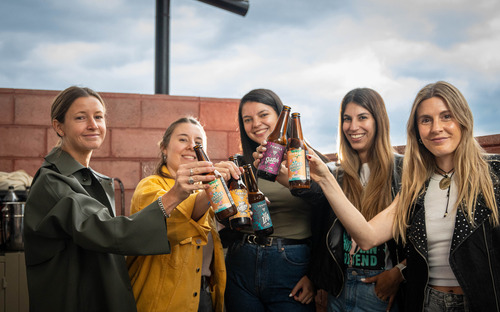 Pack Cerveza Artesanal 12u Botellas Temple Indie Golden 355ml - Caja Mayoreo Vidrio Refrescante Lúpulo Cascade Malta Pilsen Espuma Cristalino Aromas Caramelo Amargor Bajo IBU 12 / ABV 4.5%