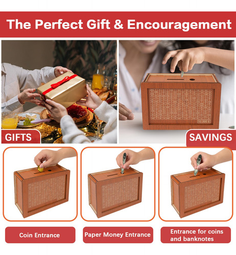 Caja De Ahorros De Madera Con Forma De Bóveda For 10 000,