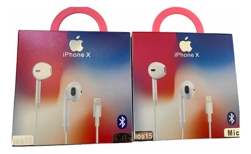 Audífonos Auriculares Manos Libre De iPhone Con Cable Packs2