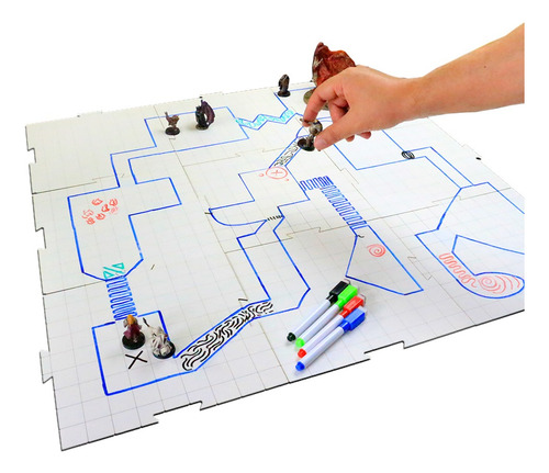 Grid Mega Dungeon Modular Riscável 16 7x7