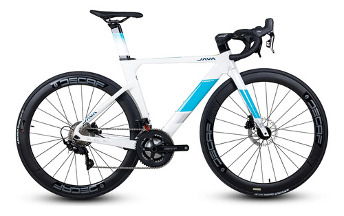 Bici Java Fuoco Top Full Carbon Blanco 24v T54 - Tecnobox