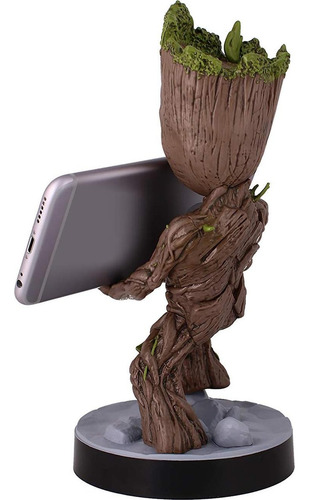 Soporte Groot Infantil Cable Guys - Marvel 21.5 Cm