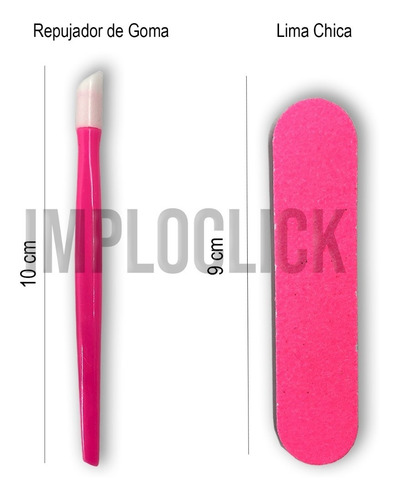Imagen 4 de 6 de Set De Manicure Kit Pincel Juego Herramientas Lima,uñas