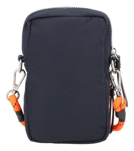 Bolso Mini Casual Mujer Azul 862-13 Correa de hombro Naranja claro Diseño de la tela Liso