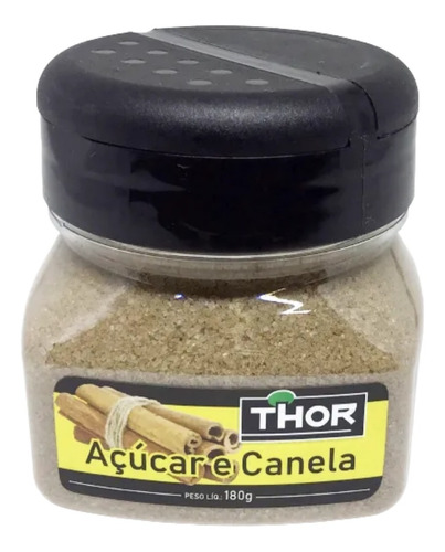 Tempero Especial Thor Açucar E Canela Pote Com 180g 