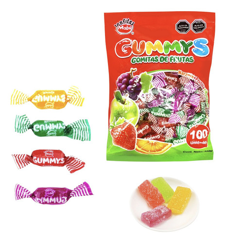 Gomitas Gummy Dulces Tipo Frugele (100 Unidades)