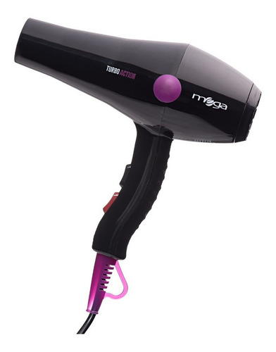 Secador de cabelo Mega Turbo Action preto 127V