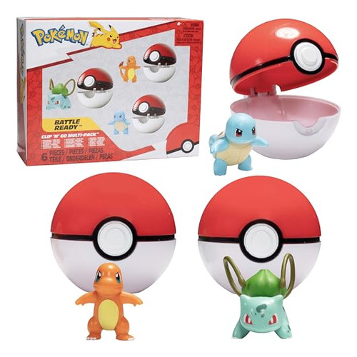 Pok Mon Clip 'n' Go Pokeball & Battle Figure Set, Paquet