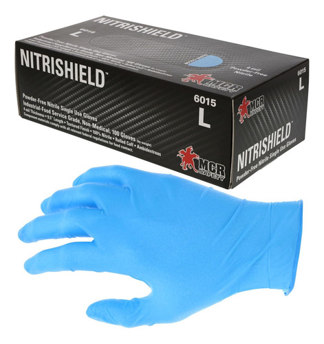 Seguridad Mcr 6015xl Nitrishield Nitrile Guantes Desechables
