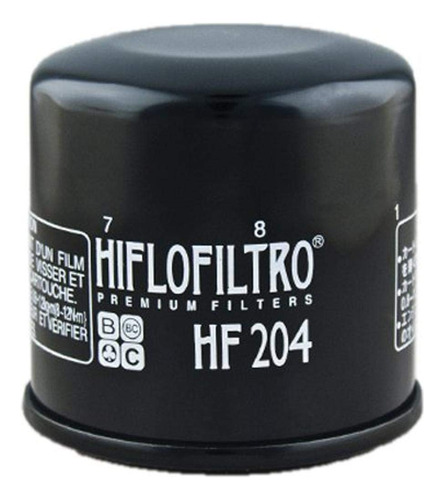 Hiflofiltro Hf204 - Filtro Negro De Aceite De Alta Calidad