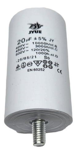 Capacitor 20 Uf Para Motores Eléctricos