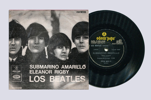 Los Beatles - Submarino Amarillo/eleanor Rigby. Vinilo 1966