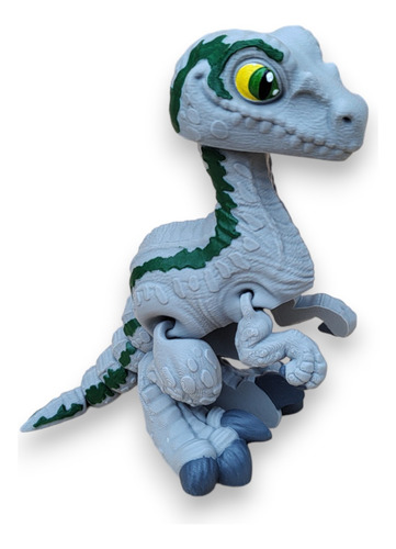 Dinosaurio Velociraptor Juguete 3d 16 Cms Altura 16 Cms Larg