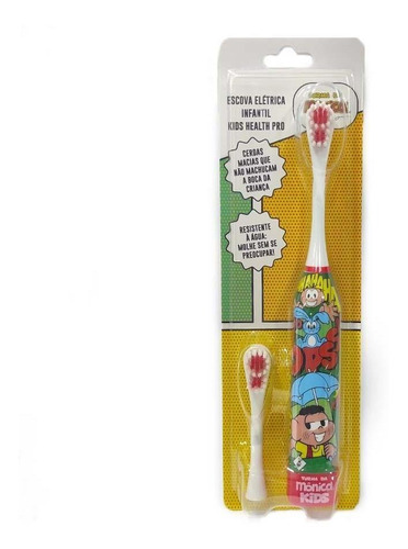 Escova Dental Elétrica Infantil Cebolinha Cascão Multilaser