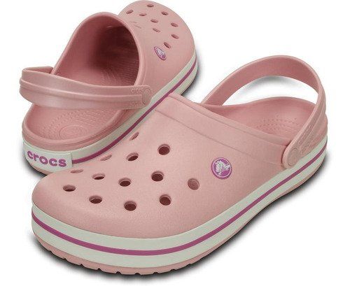 Sandália Crocs Crocband Pearl Pink/wild Orchid