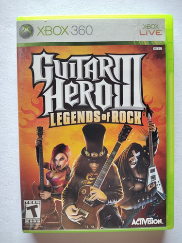 Guitar Hero 3 Legends Of Rock Xbox 360 Original Físico + Nf