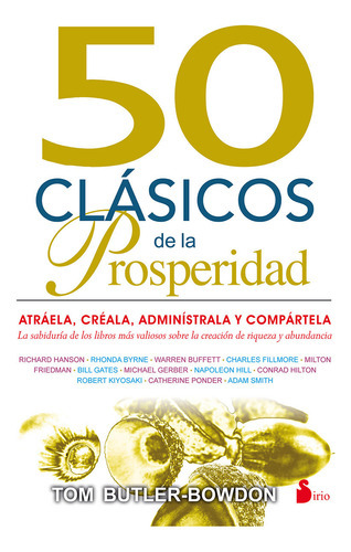 50 Clásicos De La Prosperidad, De Butlet, Bowdon Tom. Editorial Sirio En Español