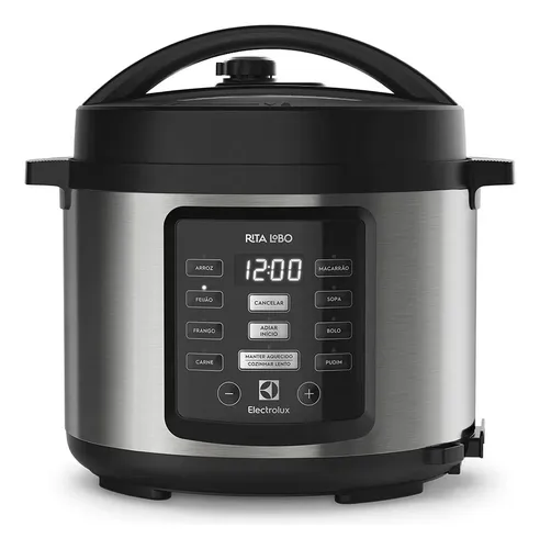 Panela de Pressão Elétrica Electrolux Pcc15 de 5L 1000w de Potência Na Cor Inox 127v