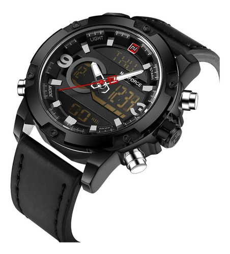 Reloj Naviforce Nf9097 Multifunción Calidad Estilo Cuero