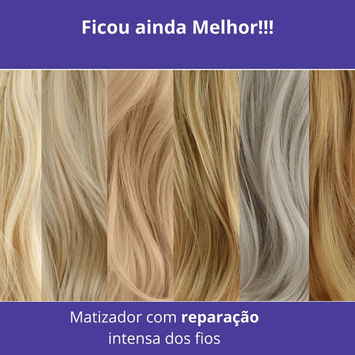 Combo Matizador Cond. E Shamp Cabelo Loiro 240 Ml Grandha