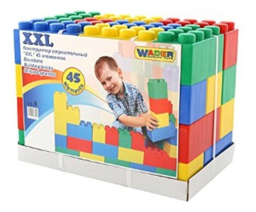 Bloques De Encastre Gigantes 45 Pcs Para Niños Wader