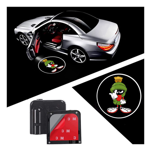 2 Proyector Luz Para Puerta Automovil Marvin The Martian F